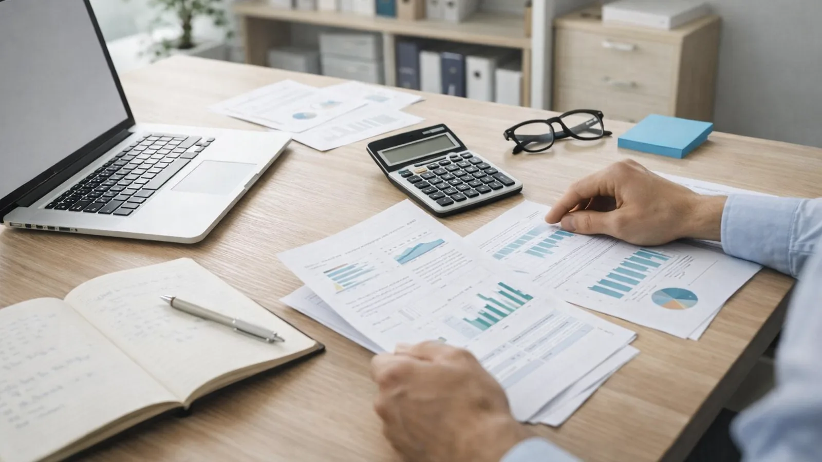 Bureau de gestion et documents de tresorerie